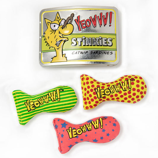 Yeowww! Tin of Stinkies Catnip Sardines Cat Toy