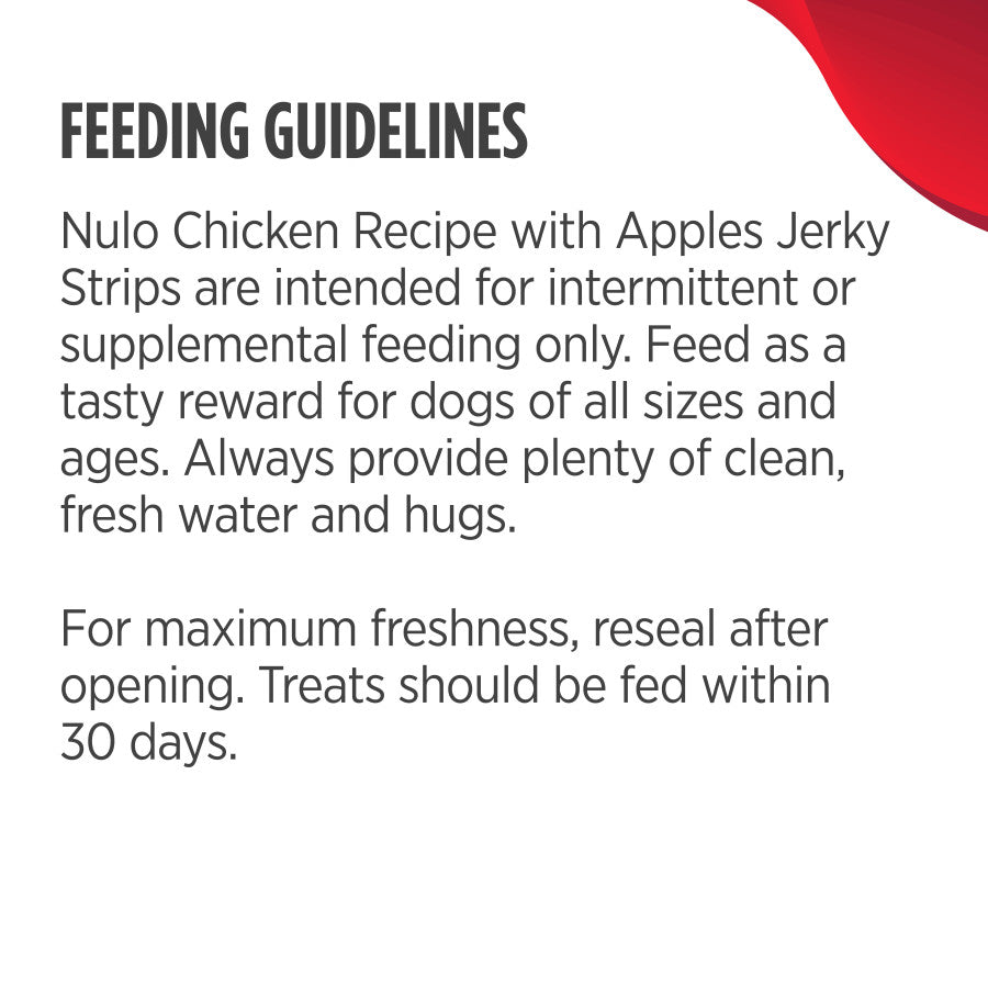 Nulo FreeStyle Jerky Strips Chicken With Apples Recipe